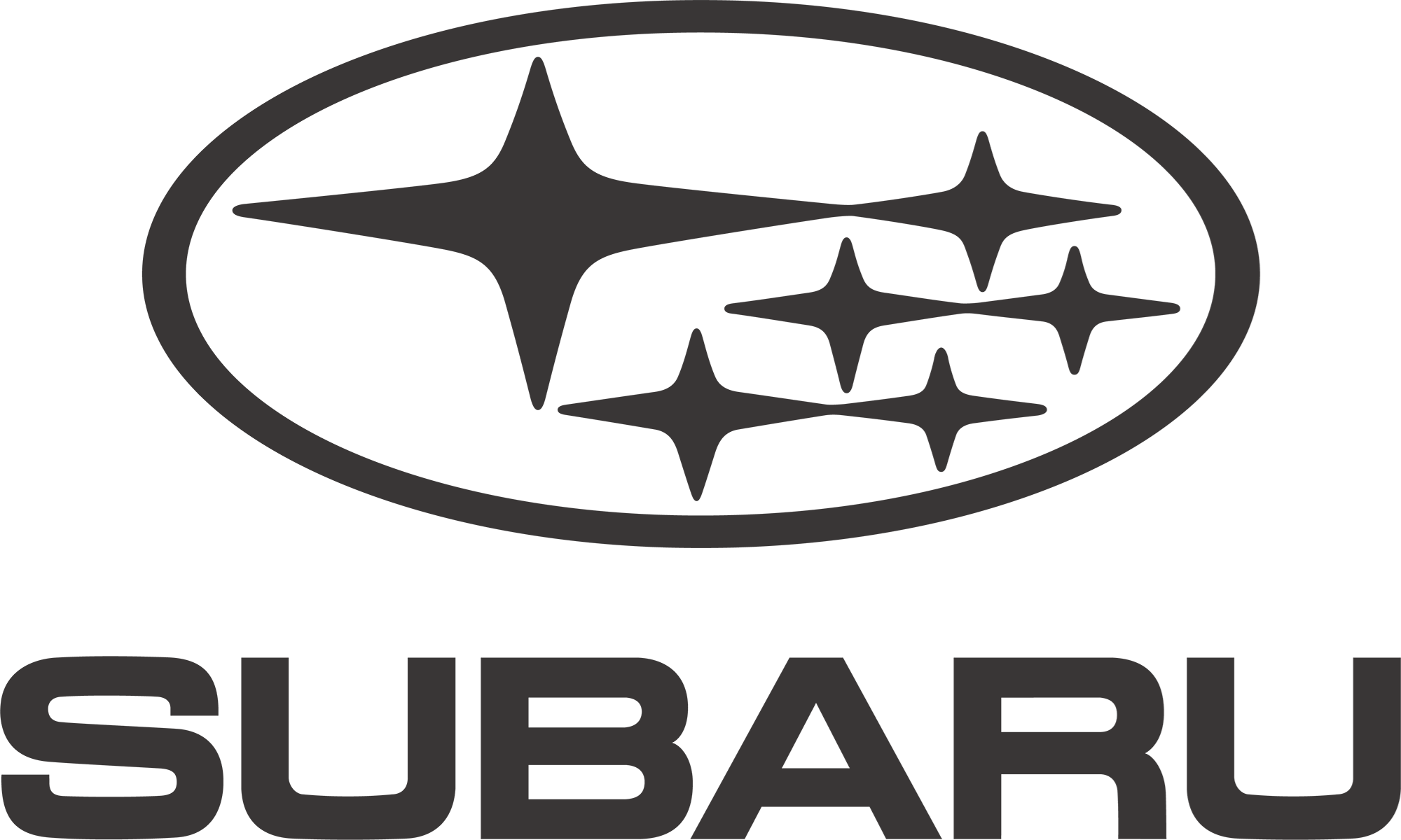 subaru logo vertical black